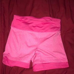 pink reebok running shorts
